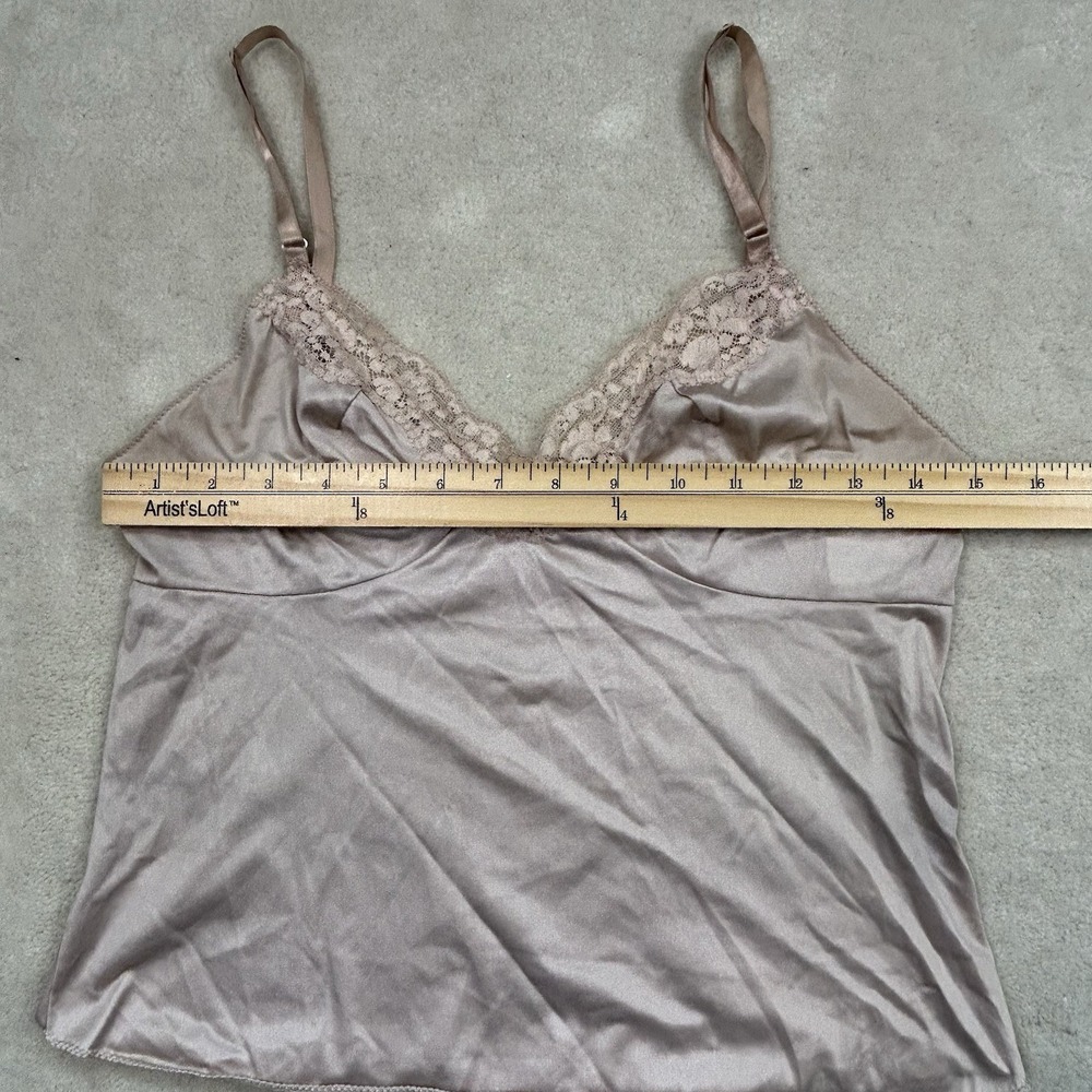 Vintage Vassarette Camisole Womens 34 Lace Nylon Lingerie USA 80s - Picture 4 of 8